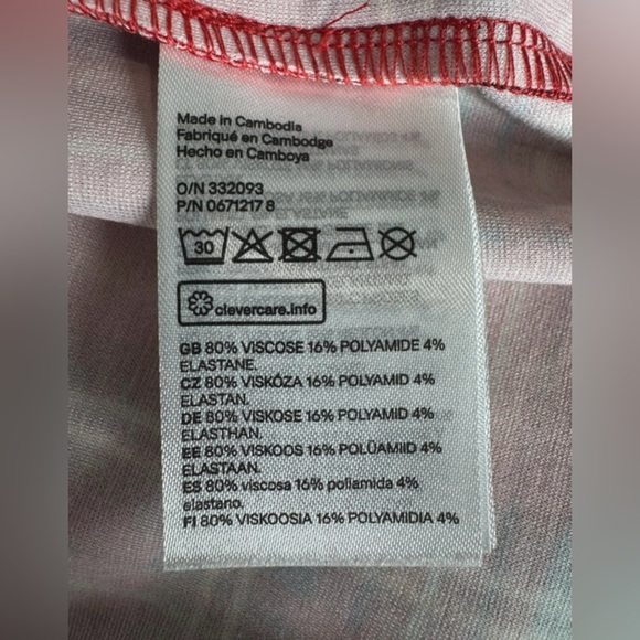 H&M Divided Red Plaid Mini Dress | Size Medium - Picture 5 of 5